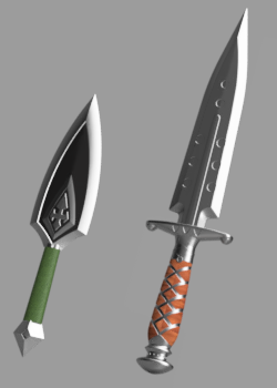 FF XIV: Thancred Daggers Set - 3D Printing Files
